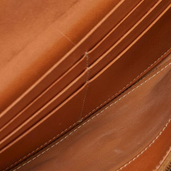 Celine Brown Macadam Coated Canvas and Leather Continental Wallet - Picture 2 of 4